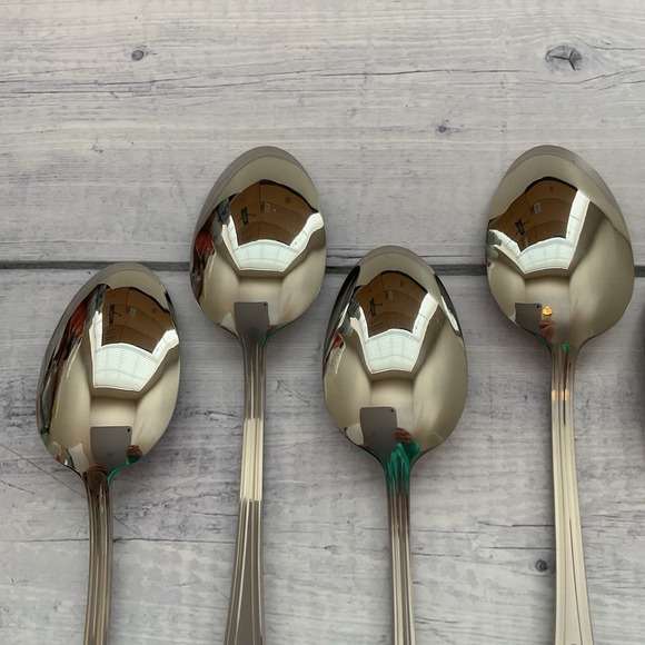 Wallace ARLINGTON Oval Place Spoons Set Of 7 Stainless Steel Flatware #1 - Picture 8 of 12